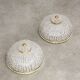 Mid-Century Czech Crystal and Brass Wall Lamp in Brass, 50s, set of 2