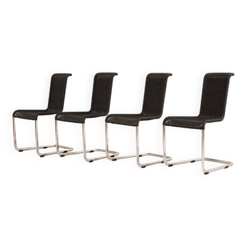 Chaises tubulaires cantilever, modèle B20, Tecta, 1980’s 