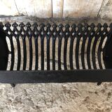 Old Vintage Black Cast Iron Fireplace