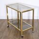 Brass and glass service 1970