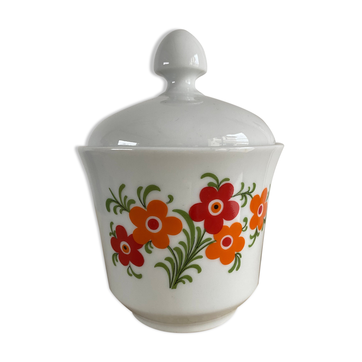 Sugar bowl, porcelain sugar pot 70s
