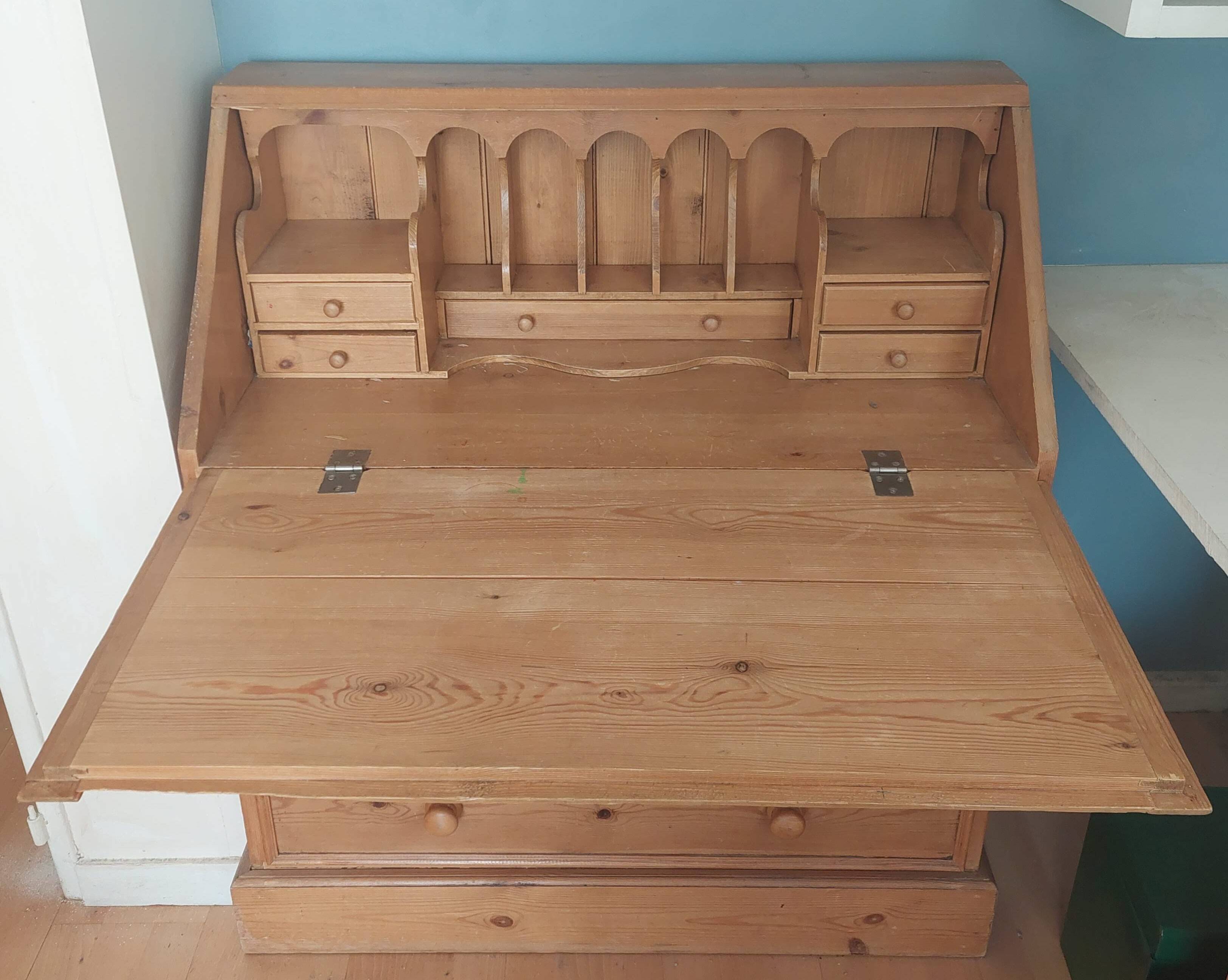 English pine secretary