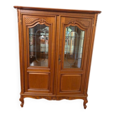 Vaisselier, vitrine Louis XV merisier deux portes”
