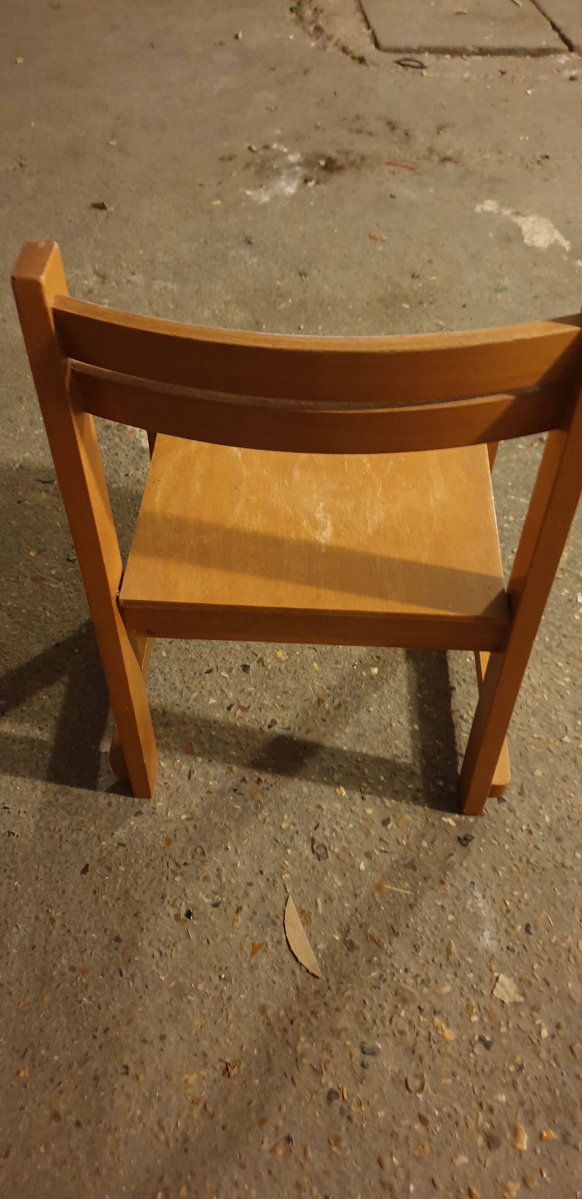 Wooden children's chair