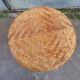 High bar stool in woven rattan