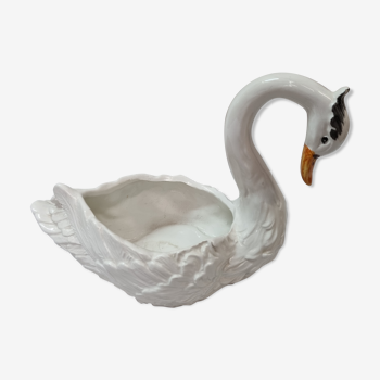 Empty swan ceramic pocket from 1970
