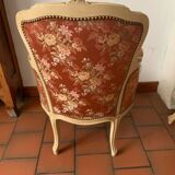 Bergère armchair and chair