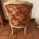 Bergère armchair and chair