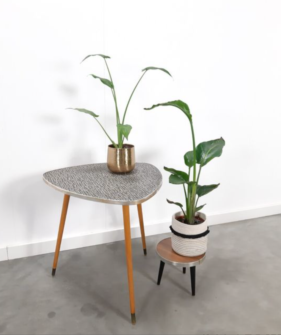 Black and white vintage coffee table