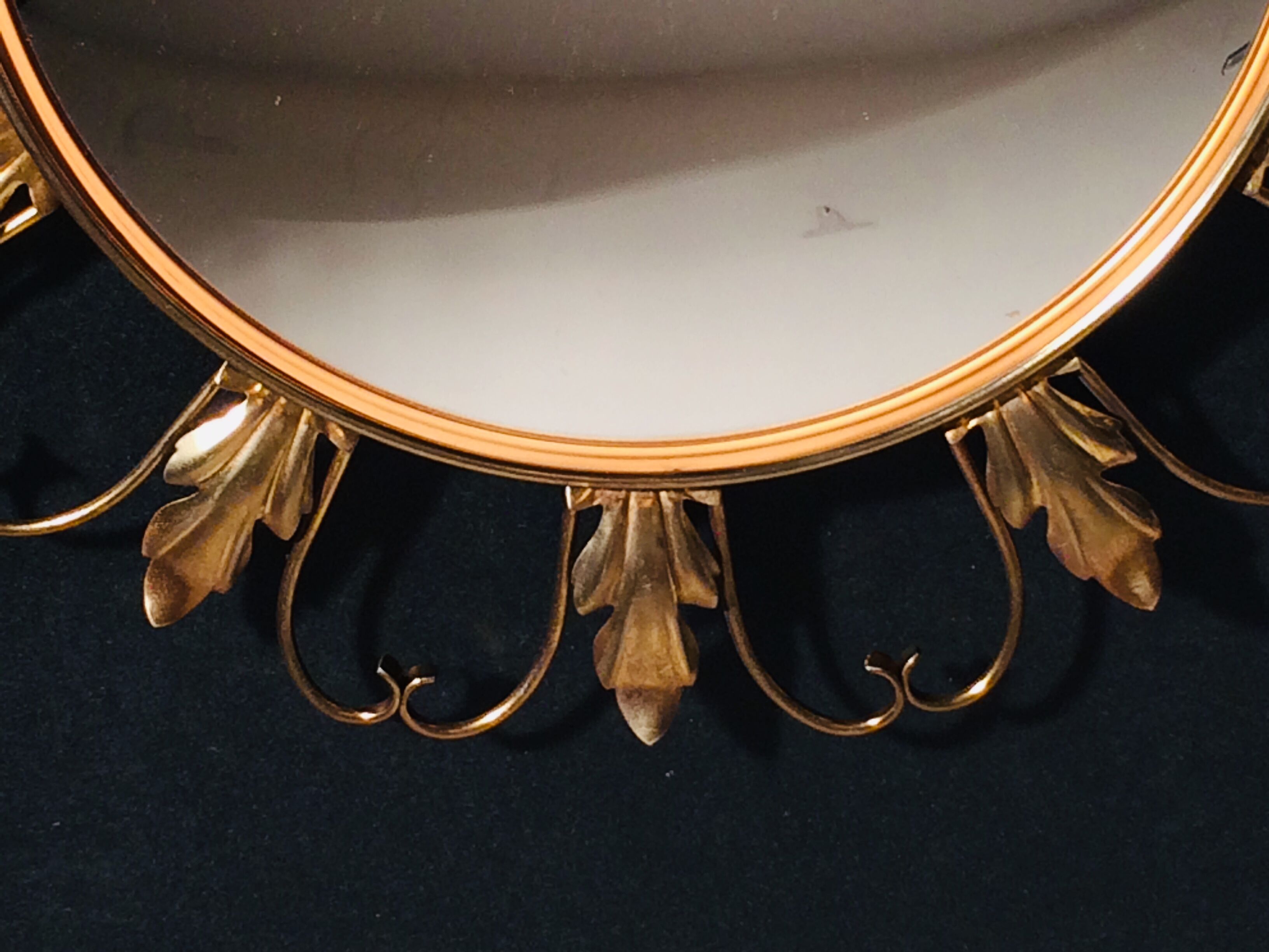 Mirror Sun " Witch's Eye " 50s. Deknudt * Hollywood Regency * Vintage