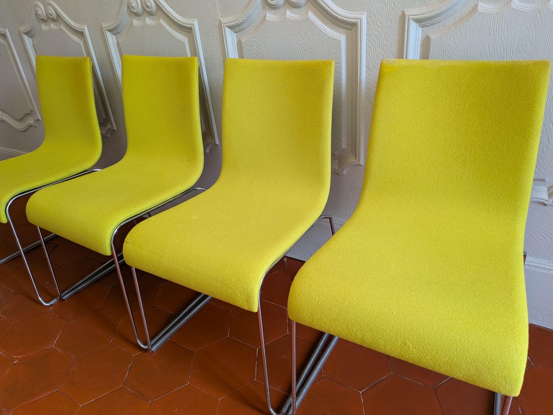 Set of 4 Crassevig chairs by Franzolini