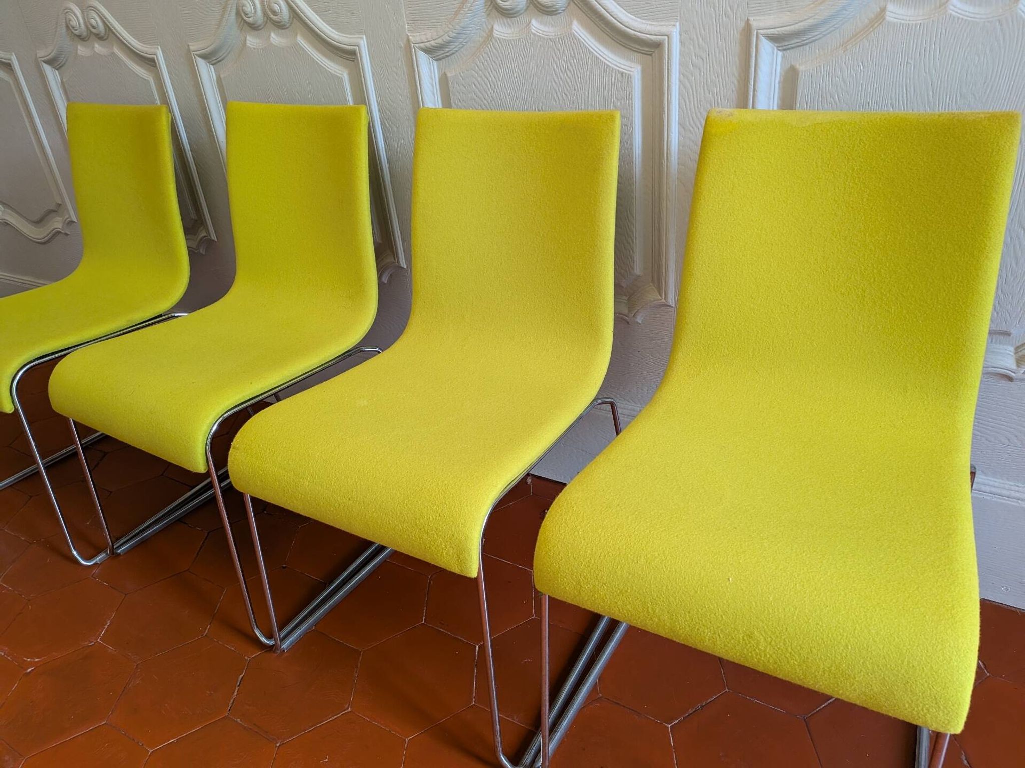 Set of 4 Crassevig chairs by Franzolini