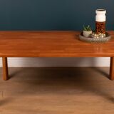 Restored Danish Solid Teak 1960s Retro Coffee Table