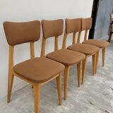 Série de 4 chaises vintage- 1950s