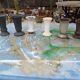 Lot of 6 Cast Iron Vases from 1900 from Charleville-Mézières