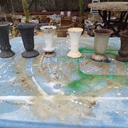 Lot of 6 Cast Iron Vases from 1900 from Charleville-Mézières