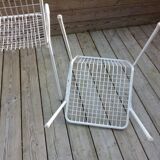 Pair of garden armchairs