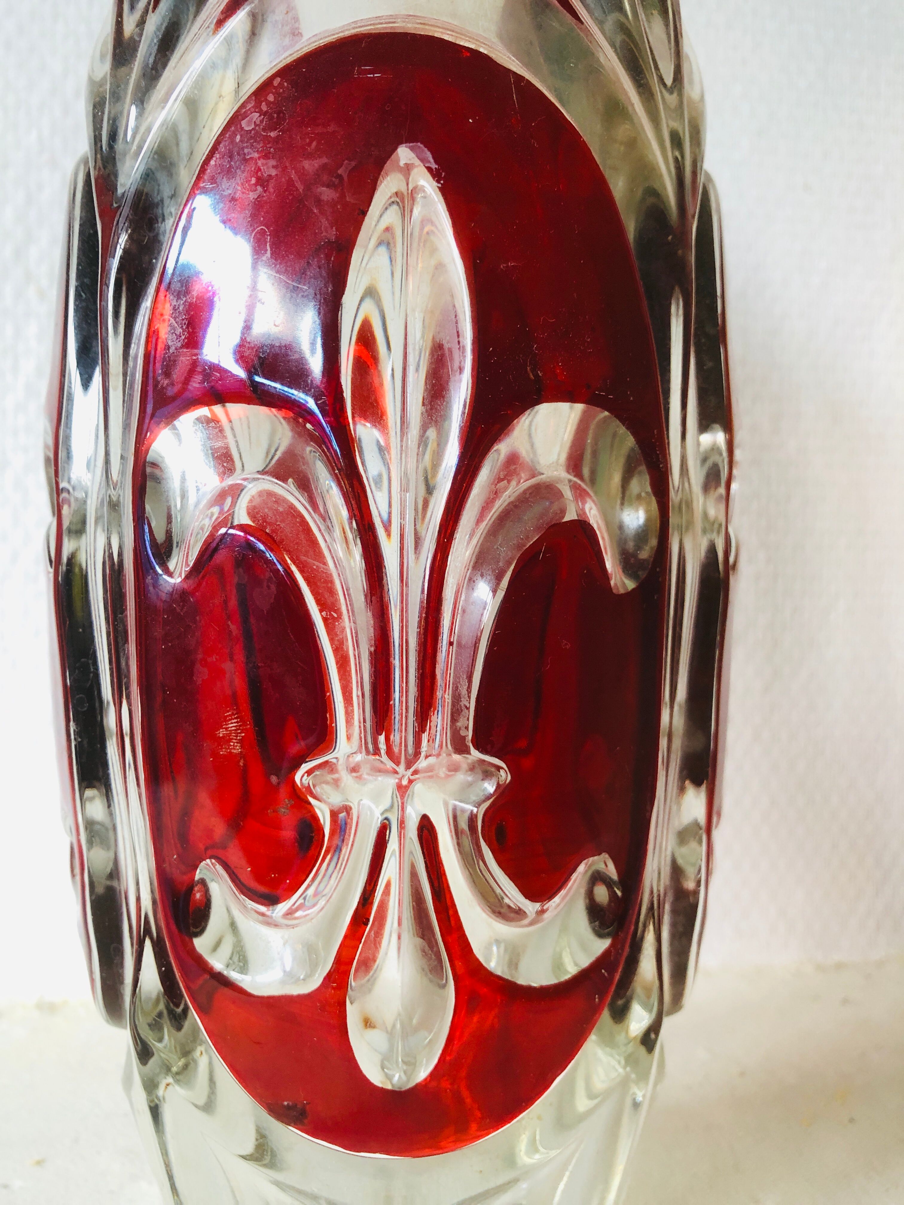 Vase with fleurs-de-lys 50s