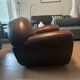 Fauteuil club en cuir steiner