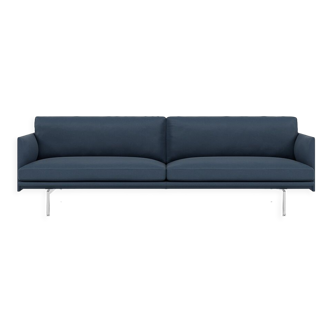 3-seater sofa Muuto Outline leather