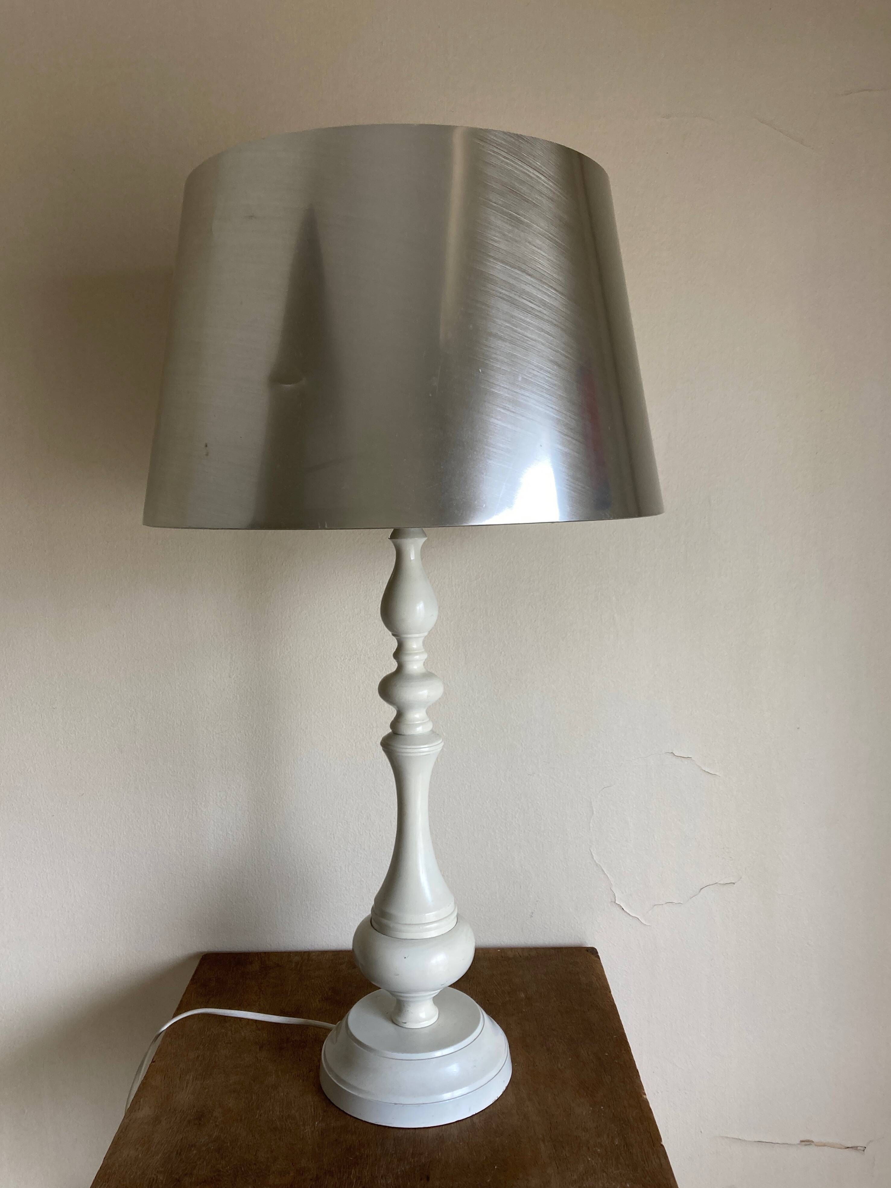 XXL cast iron baluster lamp 1970 Carnaby William Morris Revival