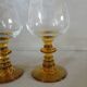 2 antique wine glasses