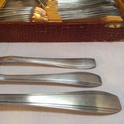 Housewife 19 pieces of silver metal with punch in its original case - Art Deco style