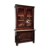 Vitrine vintage, bibliothèque avec portes vitrées
