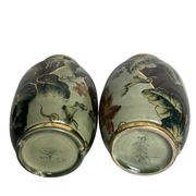 Art Deco, pair of Lunéville earthenware vases circa 1930