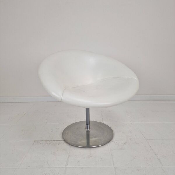 Chaise Artifort Little Globe par Pierre Paulin en cuir, années 1980