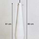 Vintage encased glass and brass pendant by Stilnovo, Italy