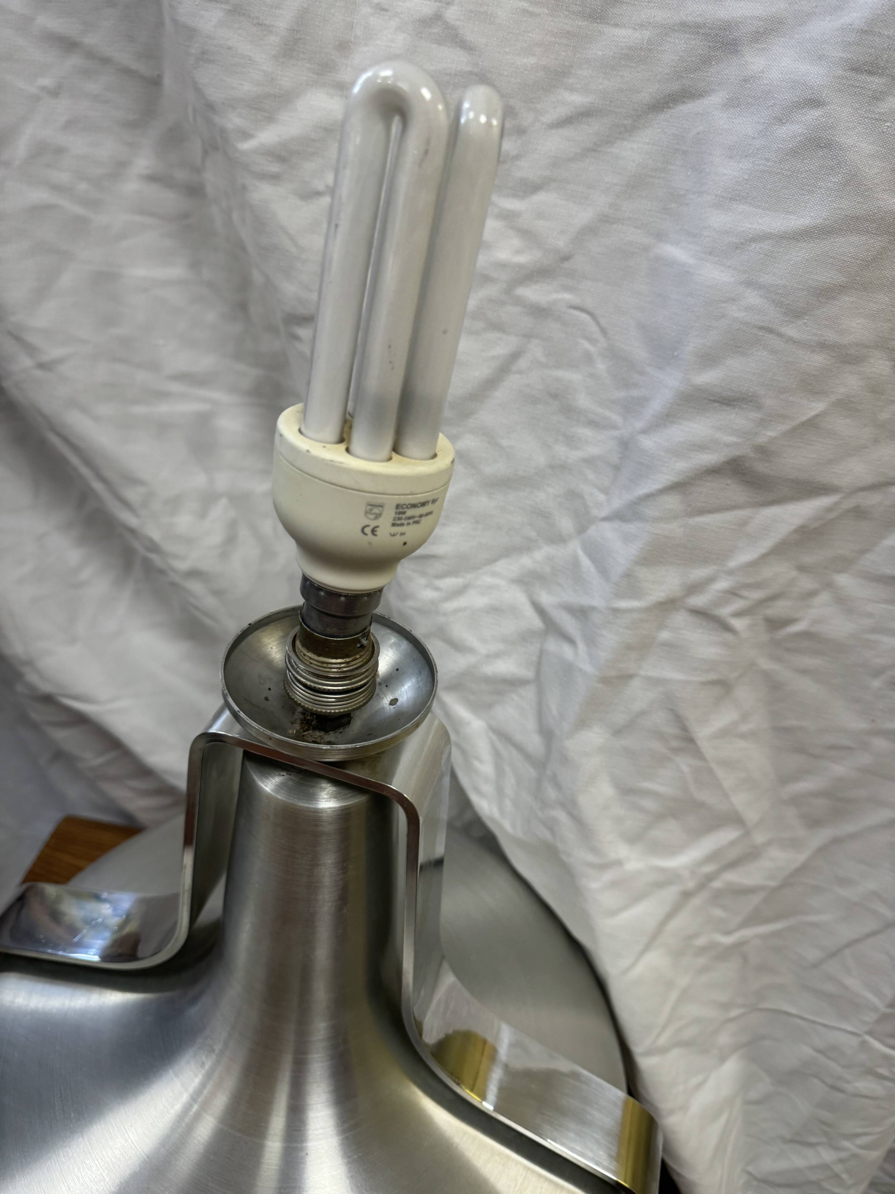 Vintage 70s silver lamp