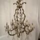 Imposing venetian chandelier in crystal with tassels