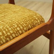 Set of six teak chairs, Danish design, 1970s, production: Denmark