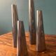 Set of 4 vintage aluminum candle holders from Ikea 1990