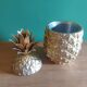 Pineapple ice bucket in golden metal Mauro Manetti