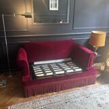 Napoleon III style convertible sofa for the Hotel de la Paix. Unique!