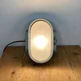 Industrial Cast Aluminium Wall Light with Milk Glass from Elektrosvit, 1970s