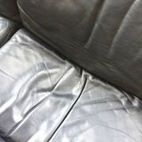 Danish Mathsson sofa + 2 armchairs in curved wood and leather