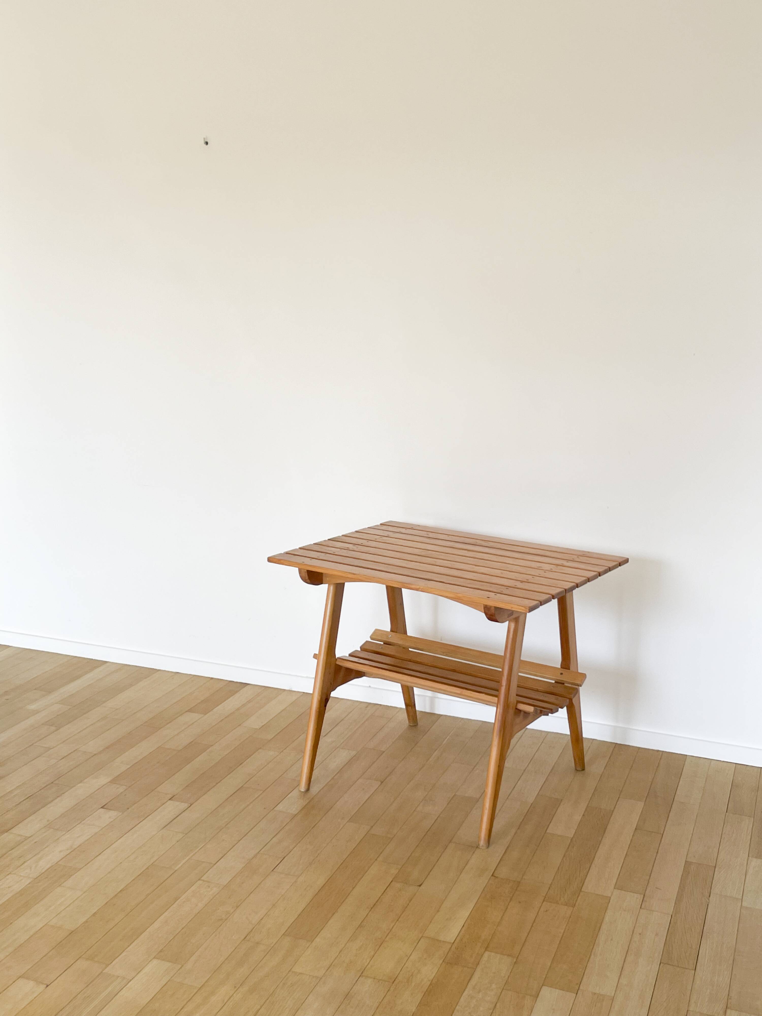 Scandinavian style wooden table