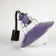 Brevettato space age hanging lamp in opal glass and metal italy 70s