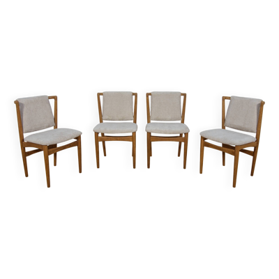 Chaises de salle à manger modèle 171 en chêne du milieu du siècle de Slagelse Møbelværk, Danemark.
