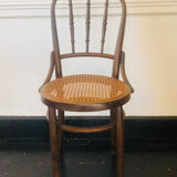 Pair of bistro chairs signed Thonet
