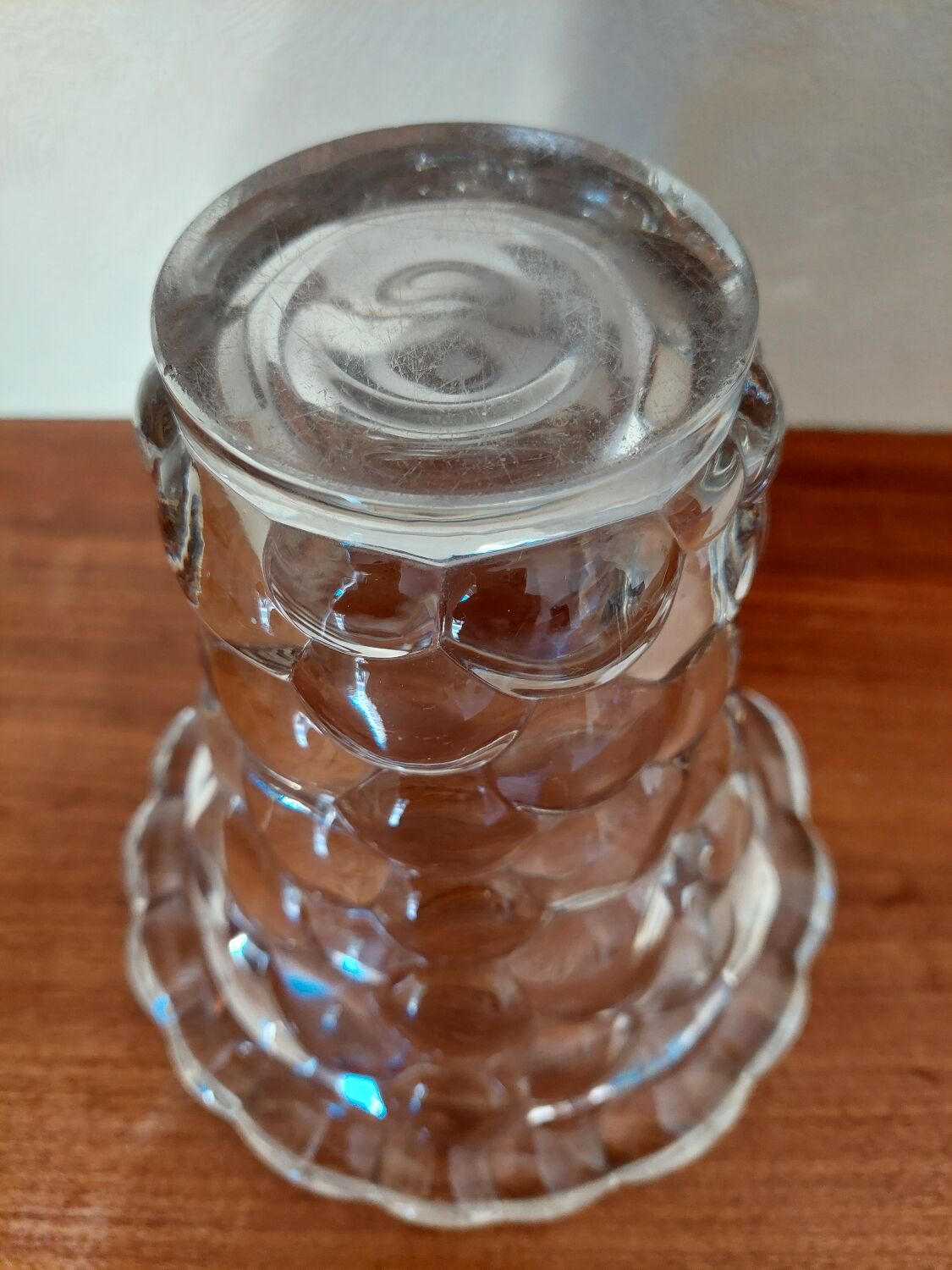 Pierre D'Avesn Clear Crystal Vase, Art Deco