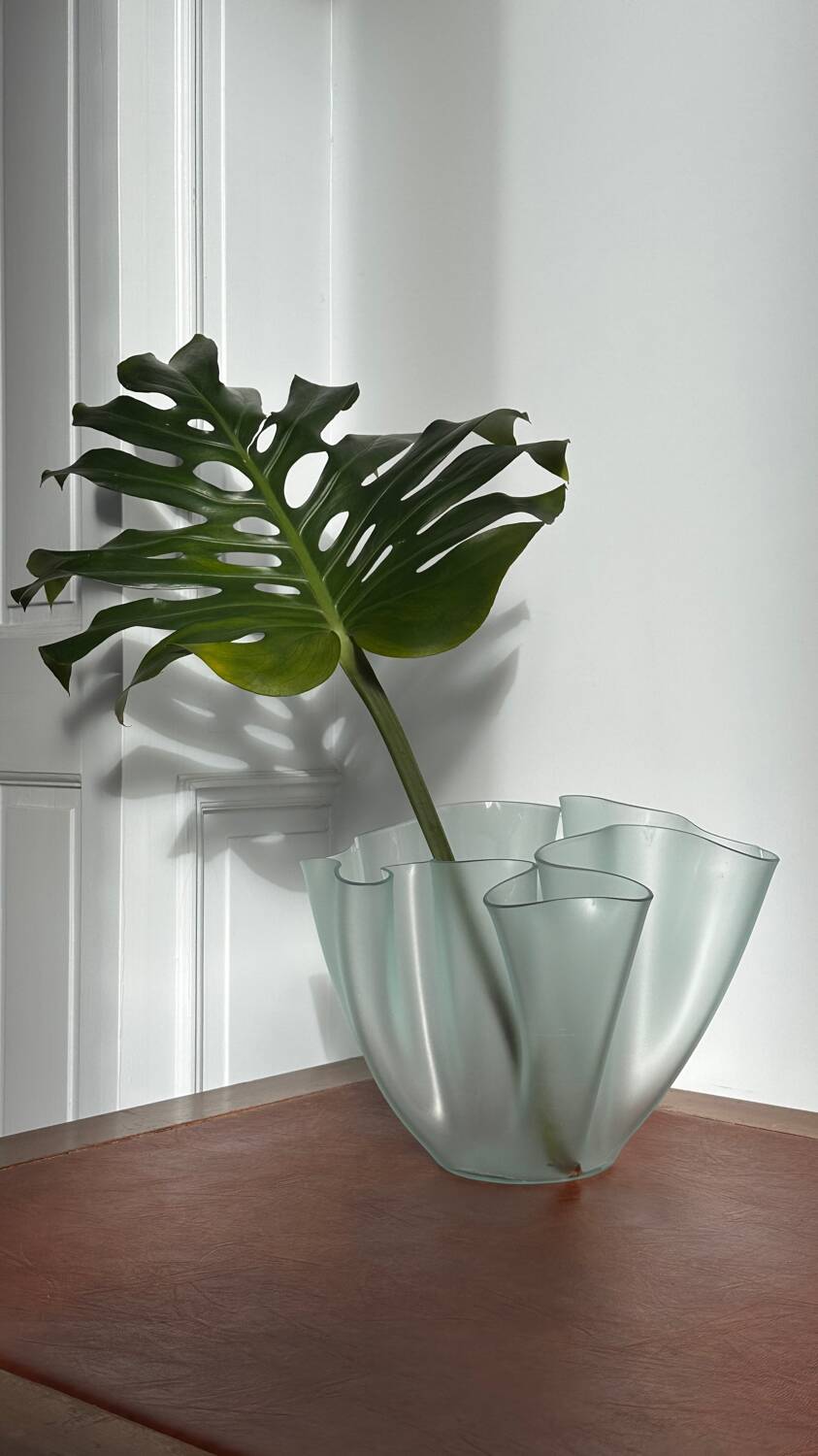 Vase “Cartoccio” attribué à Pietro Chiesa pour Fontana Arte, Italie, vers 1