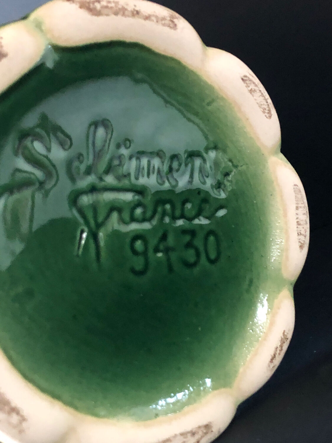 Old vase in Barbotine Saint Clément