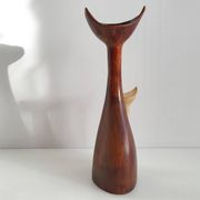 Vintage 1950 liqueur bottle chat chats ceramic 50s noyau de poissy