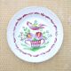 Old decorative plate K & G Lunéville rooster on basket