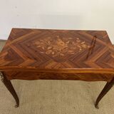19th century floral marquetry games table