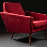 Armchair 1960s red